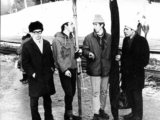 ГФФ-71. Кавголово. Б.Вихорев (РТ-71), С.Иванов (РФР-79), В.Попов, Г.Федотков (РТ-71). 1972