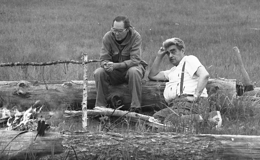 Геологи, Пертель Андрей Иванович и Строна Пётр Андреевич. Забайкалье. 1984 г.